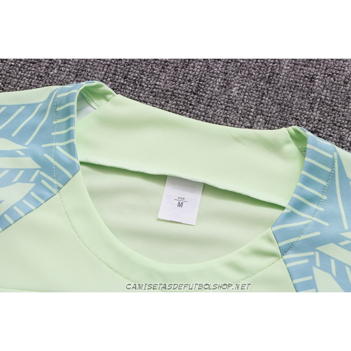Chandal del Brasil 22-23 Manga Corta Verde - Pantalon Corto